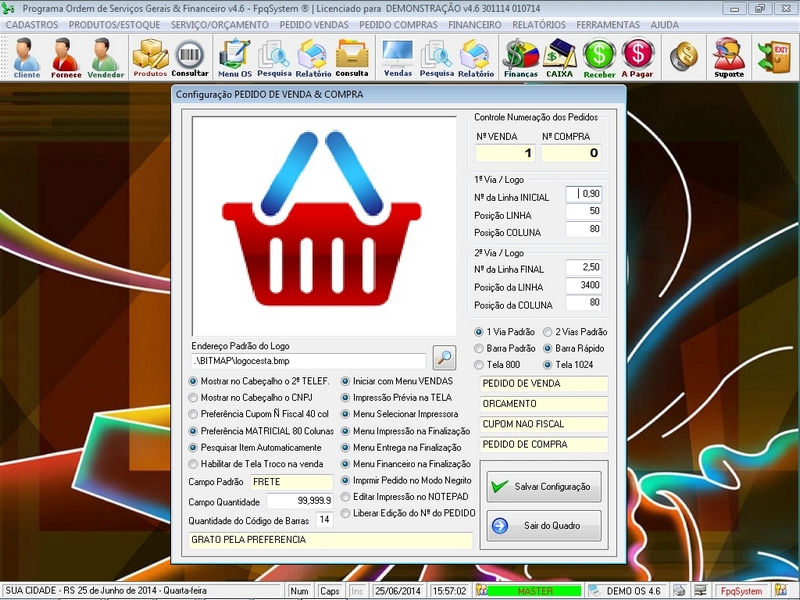 Programa Ordem de Servi�o Geral v4.6 - FpqSystem e Virtual Programas