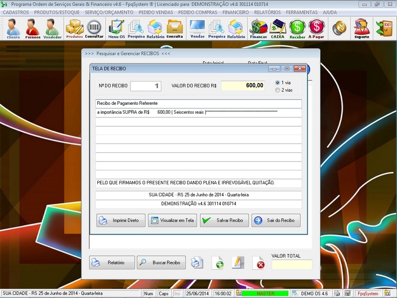 Programa Ordem de Servi�o Geral v4.6 - FpqSystem e Virtual Programas