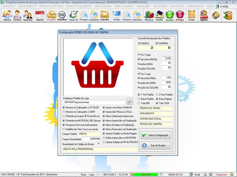 Imagens do Programa Servi�os Gerais v5.6 Plus