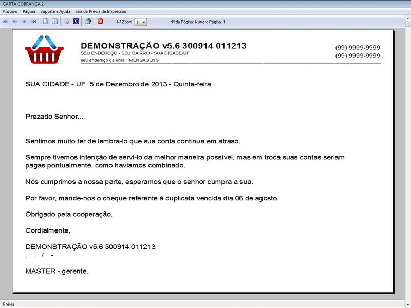 Imagens do Programa Servi�os Gerais v5.6 Plus