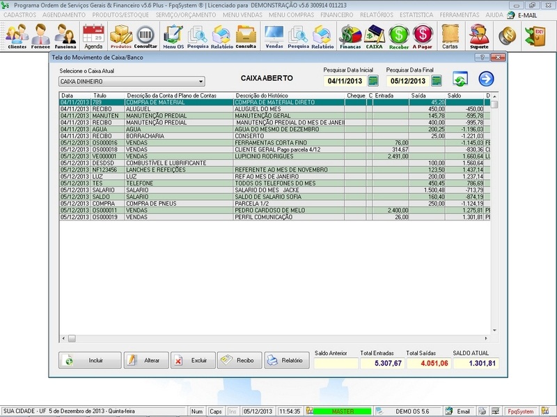 Imagens do Programa Servi�os Gerais v5.6 Plus