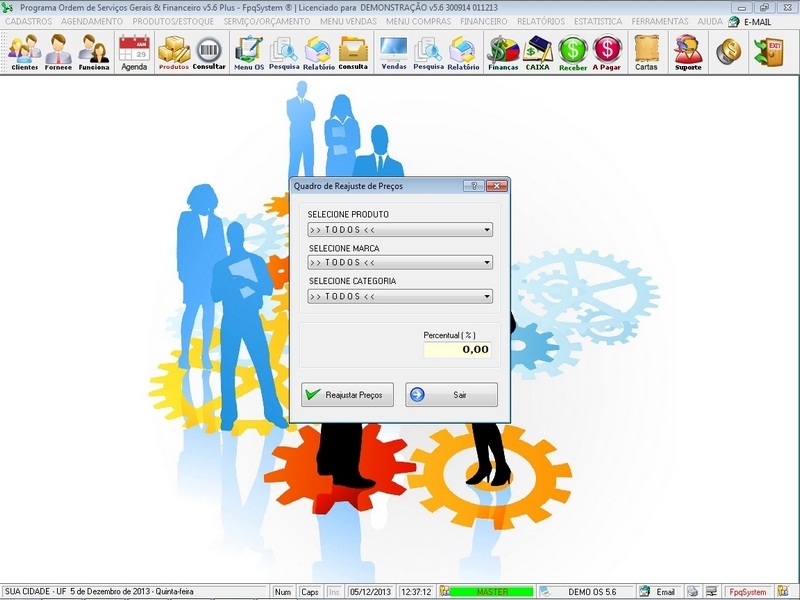 Imagens do Programa Servi�os Gerais v5.6 Plus