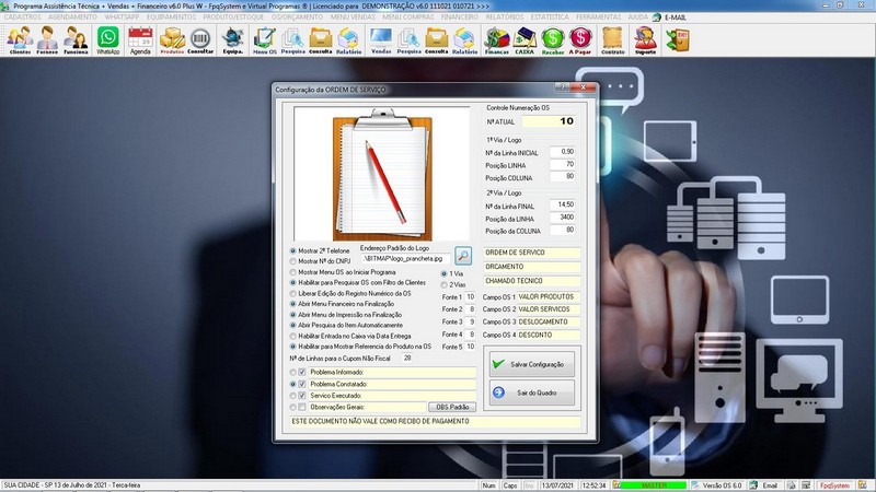 Programa OS Assist�ncia T�cnica 6.0 Plus