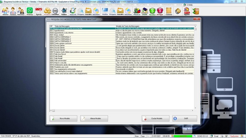 Programa OS Assist�ncia T�cnica 6.0 Plus