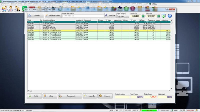 Programa OS Assist�ncia T�cnica 6.0 Plus