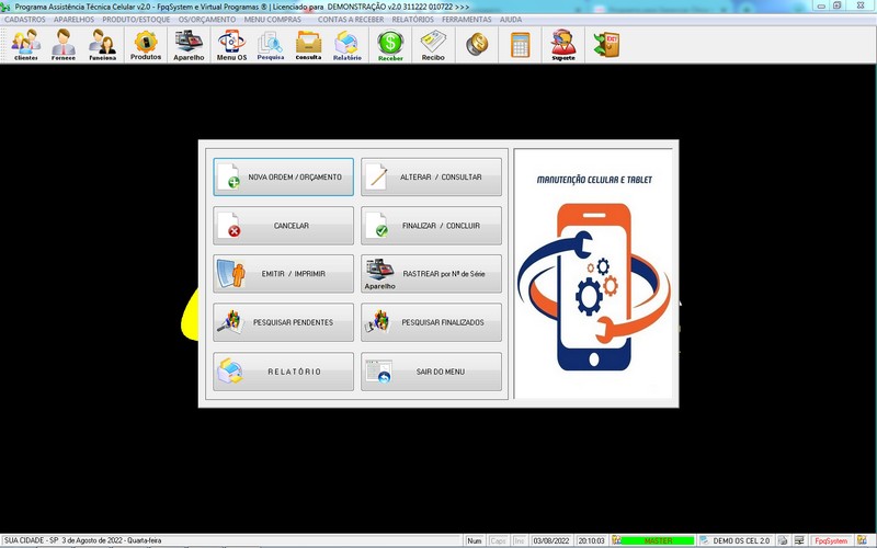 Programa OS Assist�ncia T�cnica para Celular 2.0 Plus
