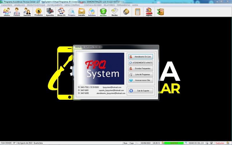 Programa OS Assist�ncia T�cnica para Celular 2.0 Plus