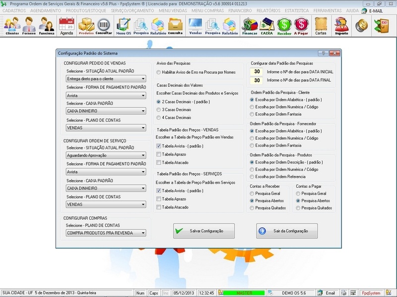 Imagens do Programa Servi�os Gerais v5.6 Plus