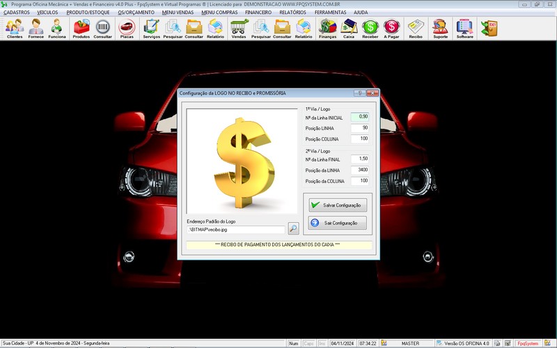 Programa OS Oficina Mecanica com Ordem de Servi�o e Financeiro v4.0