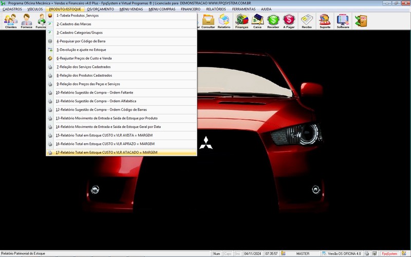 Programa OS Oficina Mecanica com Ordem de Servi�o e Financeiro v4.0