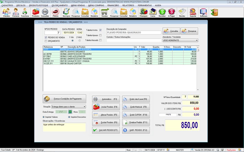 Programa OS Oficina Mecanica com Ordem de Servi�o e Financeiro v4.0