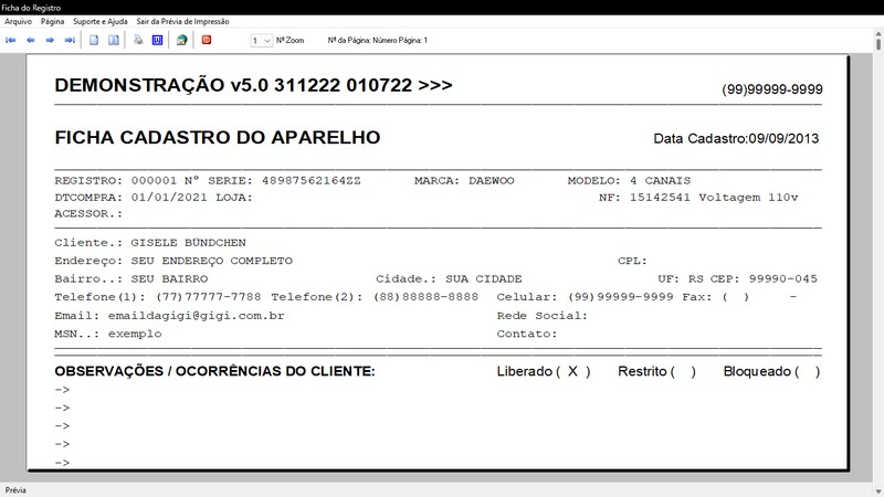 Programa OS Seguran�a Eletr�nica 5.0 Plus