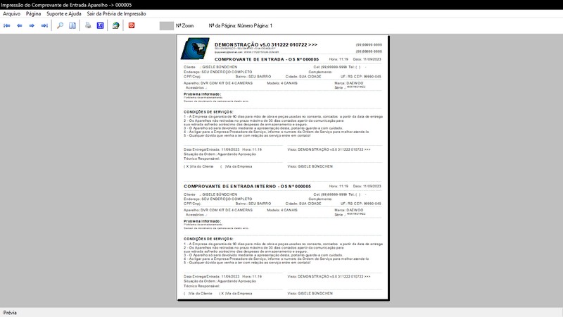 Programa OS Seguran�a Eletr�nica 5.0 Plus