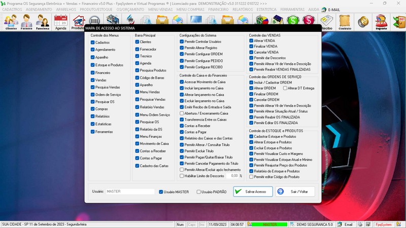 Programa OS Seguran�a Eletr�nica 5.0 Plus