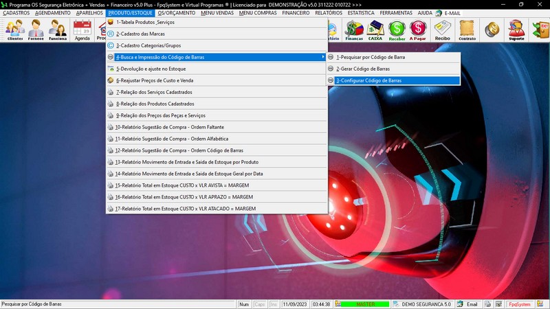 Programa OS Seguran�a Eletr�nica 5.0 Plus