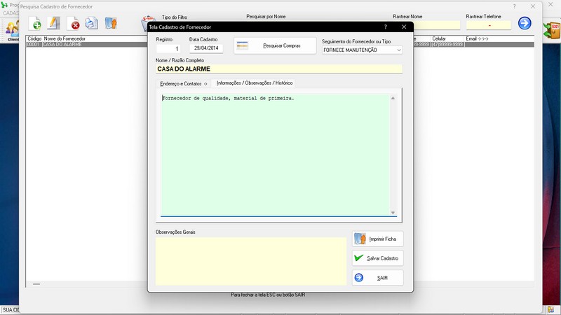 Programa OS Seguran�a Eletr�nica 5.0 Plus