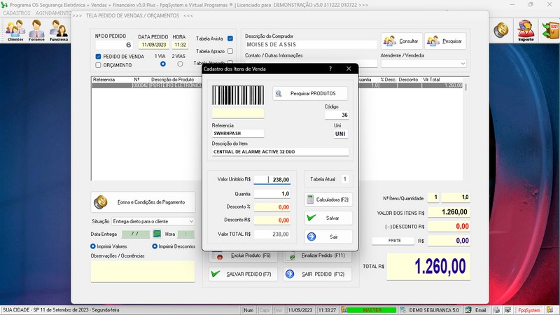 Programa OS Seguran�a Eletr�nica 5.0 Plus