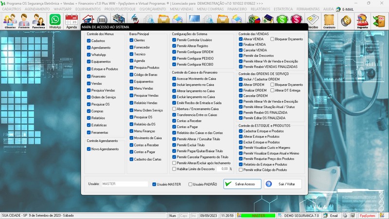 Programa OS Seguran�a Eletr�nica  7.0 Plus
