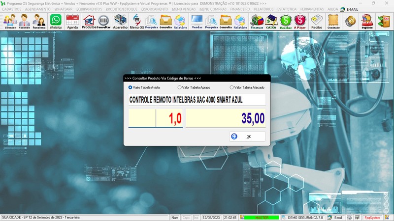 Programa OS Seguran�a Eletr�nica  7.0 Plus