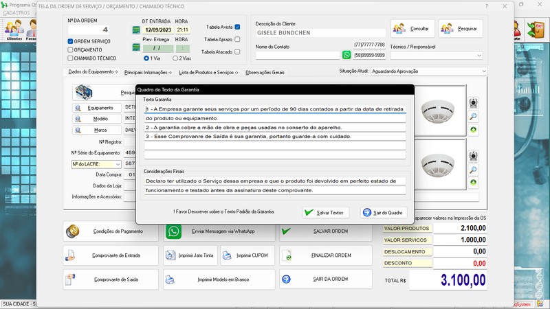 Programa OS Seguran�a Eletr�nica  7.0 Plus