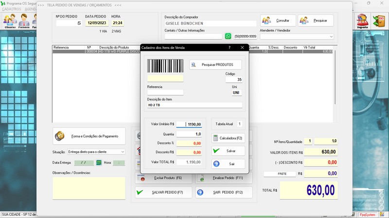 Programa OS Seguran�a Eletr�nica  7.0 Plus