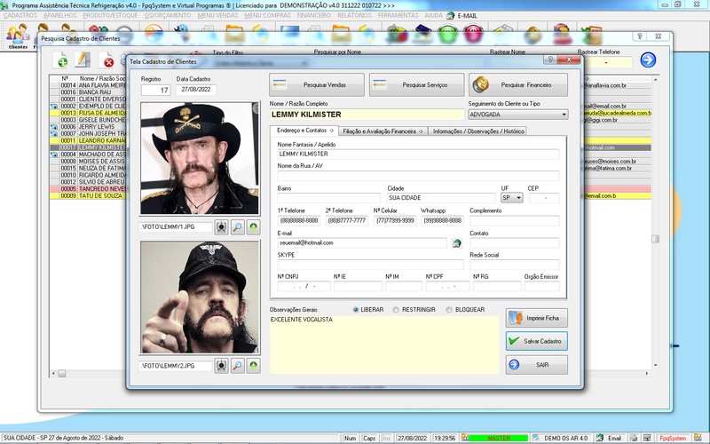 Programa OS Assist�ncia T�cnica para Refrigera��o 4.0 Plus