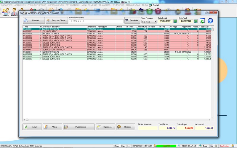 Programa OS Assist�ncia T�cnica para Refrigera��o 4.0 Plus