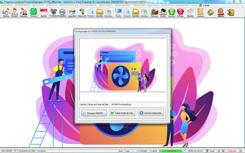Programa OS Assist�ncia T�cnica para Refrigera��o 6.0 Plus