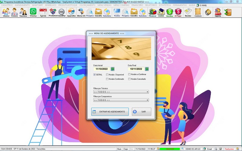 Programa OS Assist�ncia T�cnica para Refrigera��o 6.0 Plus