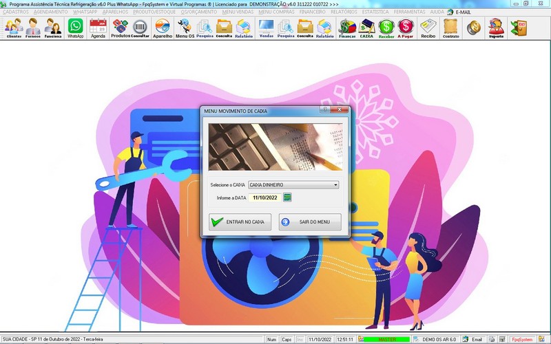 Programa OS Assist�ncia T�cnica para Refrigera��o 6.0 Plus