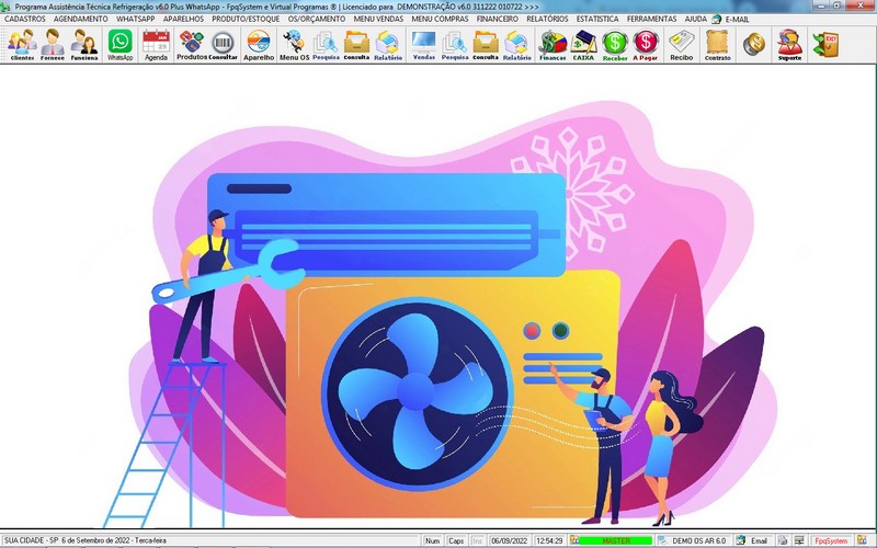 Programa OS Assist�ncia T�cnica para Refrigera��o 6.0 Plus