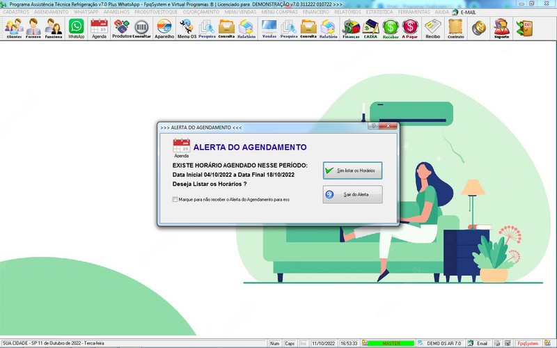 Programa OS Assist�ncia T�cnica para Refrigera��o 7.0 Plus