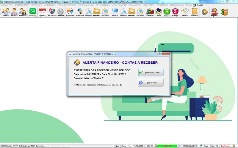 Programa OS Assist�ncia T�cnica para Refrigera��o 7.0 Plus